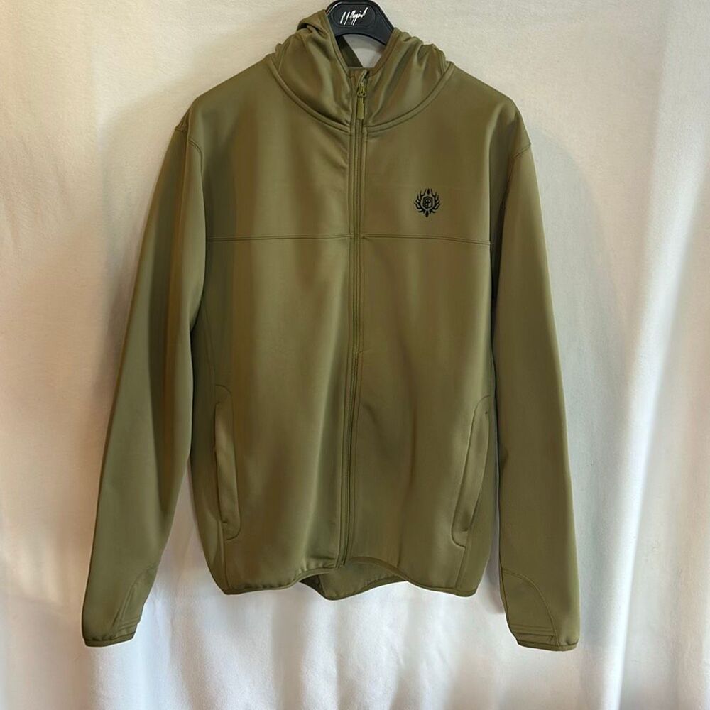 Born Primitive Sentry Full Zip Hoodie Jacket Green Mens Sz Large Outdoors Integr